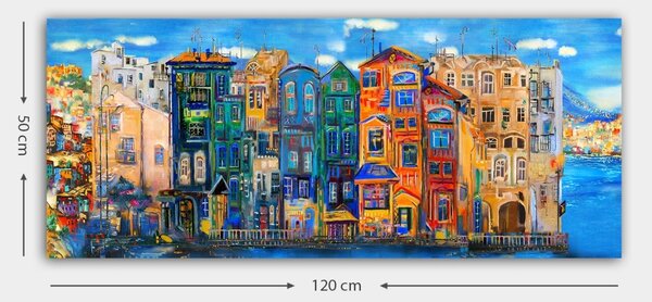 Πίνακας καμβά YTY233816548 Πολύχρωμο 50x120 cm