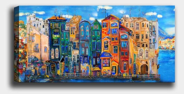 Πίνακας καμβά YTY233816548 Πολύχρωμο 50x120 cm