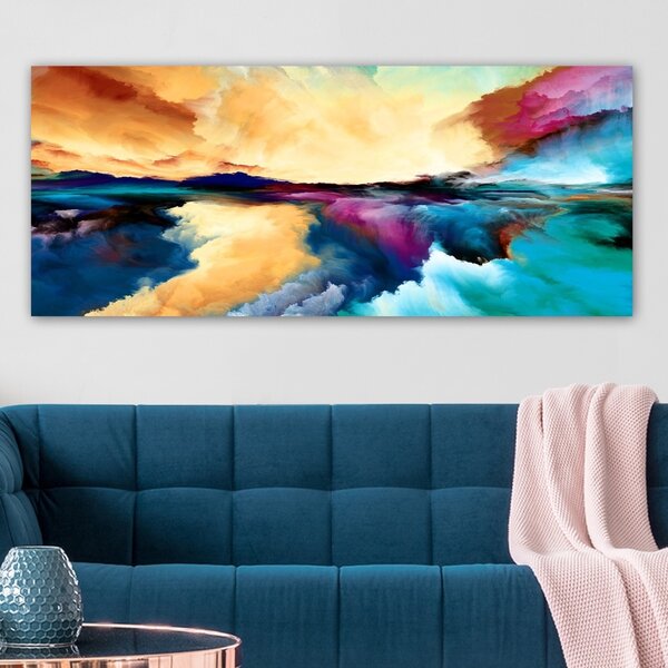 Πίνακας καμβά YTY1027048810 Πολύχρωμο 50x120 cm