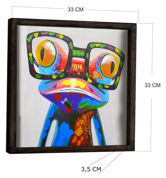 Πίνακας με κορνίζα KZM522 Πολύχρωμο 33x33 cm