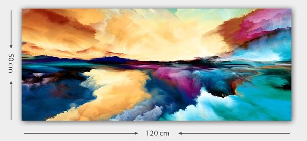 Πίνακας καμβά YTY1027048810 Πολύχρωμο 50x120 cm