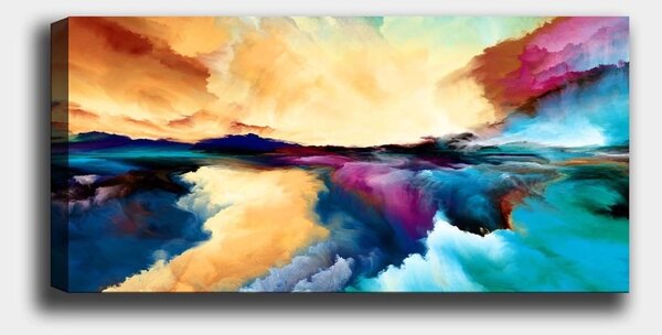 Πίνακας καμβά YTY1027048810 Πολύχρωμο 50x120 cm