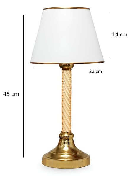 Επιτραπέζιο φωτιστικό AYD-2979 Λευκό 22x14x45 cm