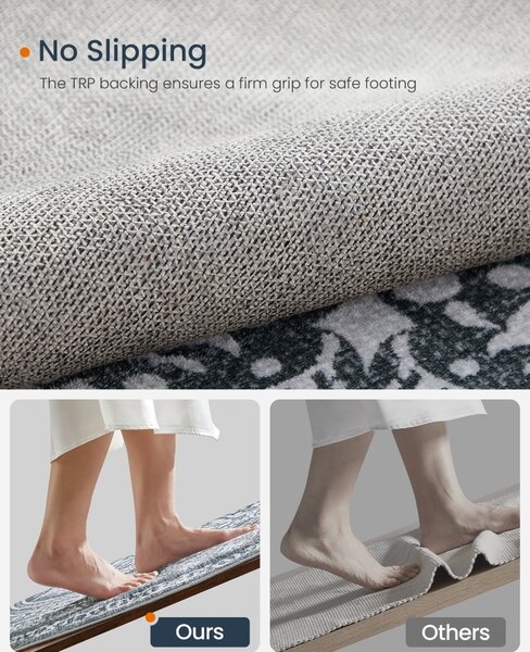 Στρογγυλό Χαλί Songmics Γκρι deschis 160x160 cm