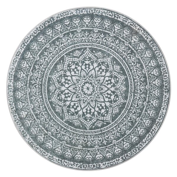 Στρογγυλό Χαλί Songmics Γκρι deschis 160x160 cm