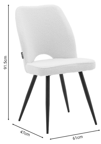 Καρέκλα Renish Pako World Ivoar 61x47x91.5 cm