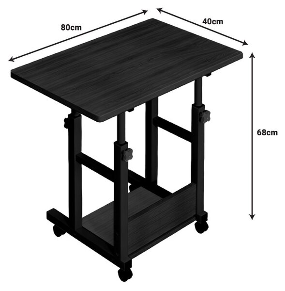 Τραπεζάκι laptop Stolu Pako World Σκούρα δρυς 80x40x68 cm