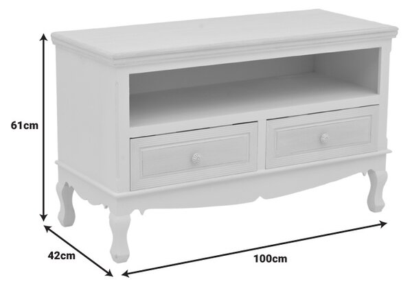 Έπιπλο TV Joliene Pako World Λευκό 100x42x61 cm