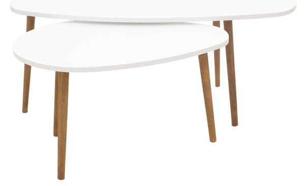 Τραπεζάκι σαλονιού Monty Pako World Λευκό 116x46x6 cm