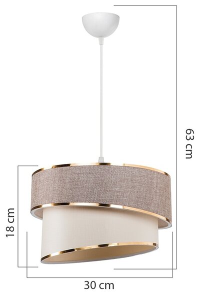 Φωτιστικό οροφής Loopy Pako World Λευκό 30x30x18 cm