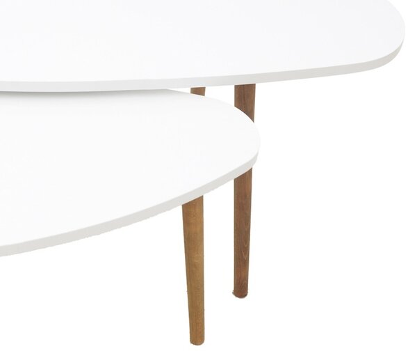 Τραπεζάκι σαλονιού Monty Pako World Λευκό 116x46x6 cm