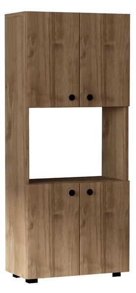 Ντουλάπι Κουζίνας Guzel Pako World Καρυδί 60x31.4x140 cm