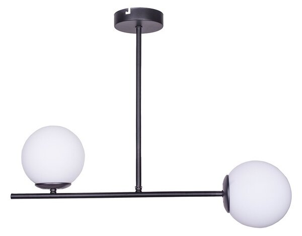 Φωτιστικό οροφής cu 2 lumini Opedro Pako World Μαύρο 60x30x40 cm