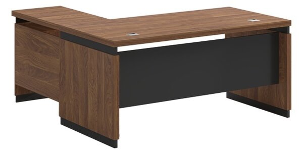 Αναστρέψιμο γραφείο Oscar Pako World Καρυδί 160x80x76 cm