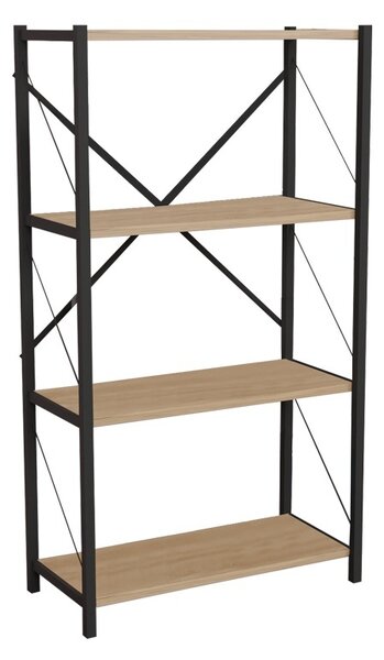 Βιβλιοθήκη Jackrey Pako World, Δρυς, 60x30x114 cm