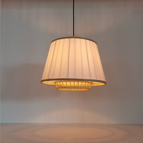 Φωτιστικό οροφής από μπαμπού Certy Boho Pako World Φυσικό 50x50x33 cm