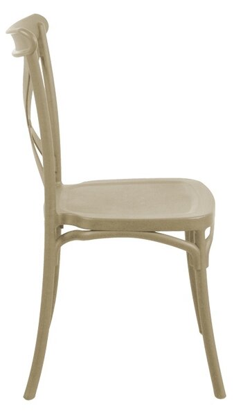 Καρέκλα κήπου Crossie Pako World Cappuccino 38x46.5x82 cm