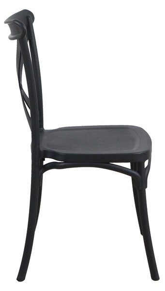 Καρέκλα κήπου Crossie Pako World Μαύρο 38x46.5x82 cm