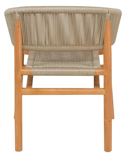 Πολυθρόνα Κήπου Kajone Boho Pako World Κρεμ 62x55x75 cm
