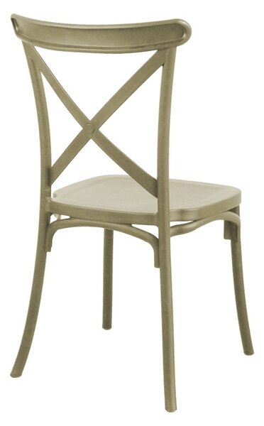 Καρέκλα κήπου Crossie Pako World Cappuccino 38x46.5x82 cm