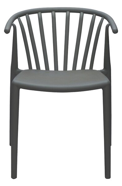 Πολυθρόνα Κήπου Armchair Pako World Σκούρο Γκρι 55x53x73 cm