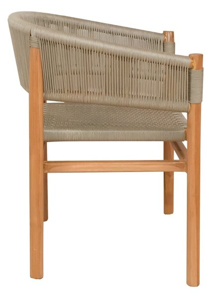 Πολυθρόνα Κήπου Kajone Boho Pako World Κρεμ 62x55x75 cm