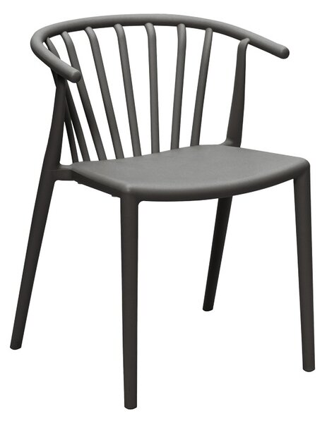 Πολυθρόνα Κήπου Armchair Pako World Σκούρο Γκρι 55x53x73 cm