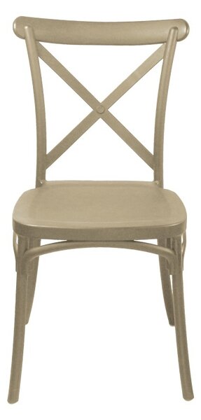 Καρέκλα κήπου Crossie Pako World Cappuccino 38x46.5x82 cm