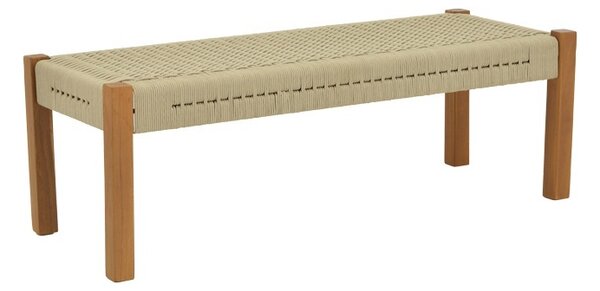 Παγκάκι Κήπου Uma Boho Pako World, Φυσικό, 120x45x40 cm