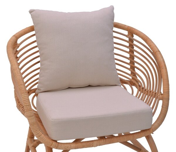 Πολυθρόνα Κήπου Caxen Boho Pako World Φυσικό 72x63x75 cm