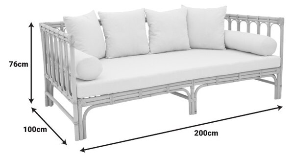 Καναπές κήπου Alessa Boho Pako World Natural 200x100x76 cm