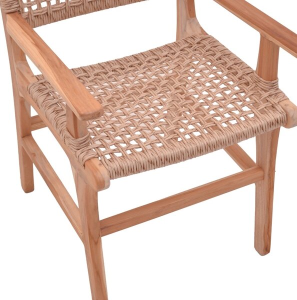 Πολυθρόνα Sponze Boho Pako World Φυσικό 54x60x86 cm