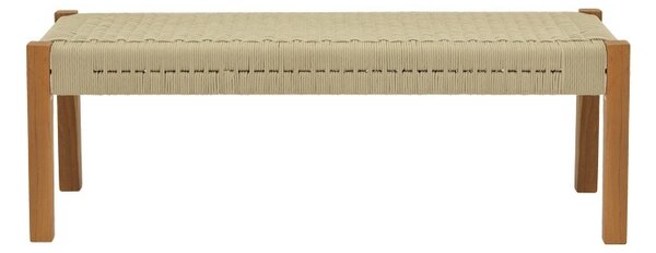 Παγκάκι Κήπου Uma Boho Pako World, Φυσικό, 120x45x40 cm