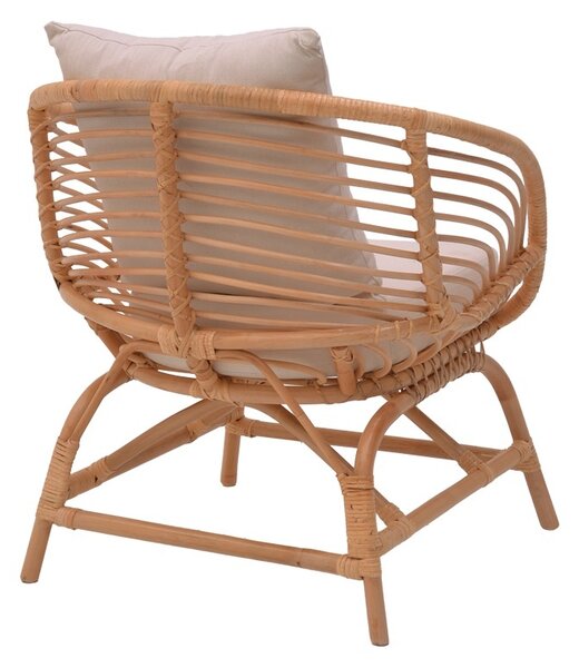 Πολυθρόνα Κήπου Caxen Boho Pako World Φυσικό 72x63x75 cm