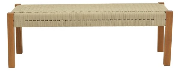 Παγκάκι Κήπου Uma Boho Pako World, Φυσικό, 120x45x40 cm