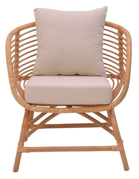 Πολυθρόνα Κήπου Caxen Boho Pako World Φυσικό 72x63x75 cm