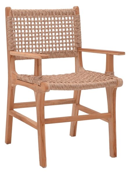 Πολυθρόνα Sponze Boho Pako World Φυσικό 54x60x86 cm