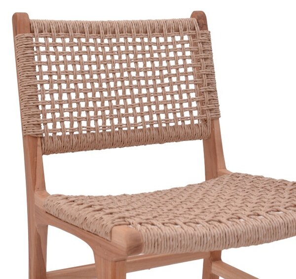Καρέκλα κήπου Sponze Boho Pako World Natural 50x58x85 cm