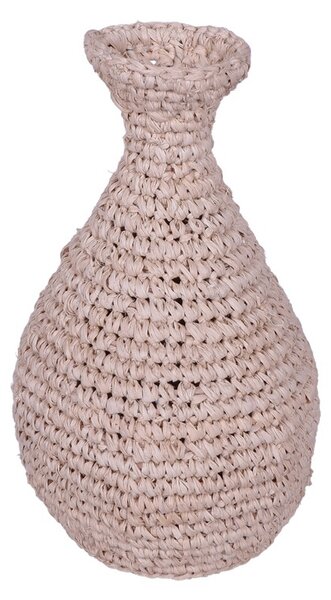 Πλεκτό βάζο Sannery Boho Pako World Natural 20x20x32 cm