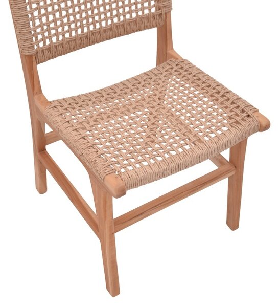 Καρέκλα κήπου Sponze Boho Pako World Natural 50x58x85 cm