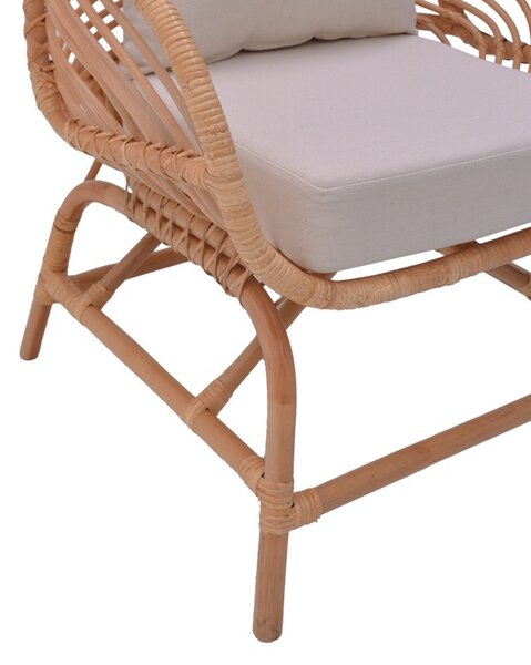 Πολυθρόνα Κήπου Caxen Boho Pako World Φυσικό 72x63x75 cm
