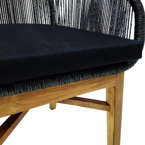 Πολυθρόνα Kalie Boho Pako World Φυσικό 60x61x80 cm