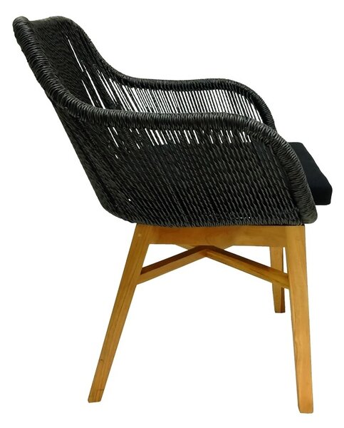 Πολυθρόνα Kalie Boho Pako World Φυσικό 60x61x80 cm