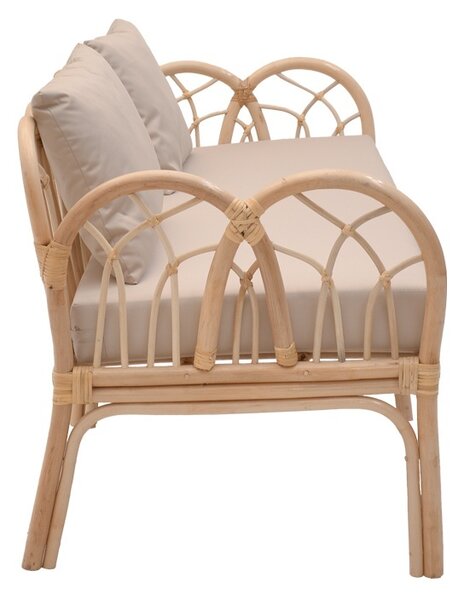 Καναπές κήπου 2 θέσεων Ytrone Boho Pako World Natural 166x61.5x71 cm
