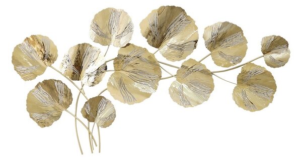 Μεταλλική Διακόσμηση Τοίχου Fleur Pako World χρυσόiu 131x68.5x6 cm