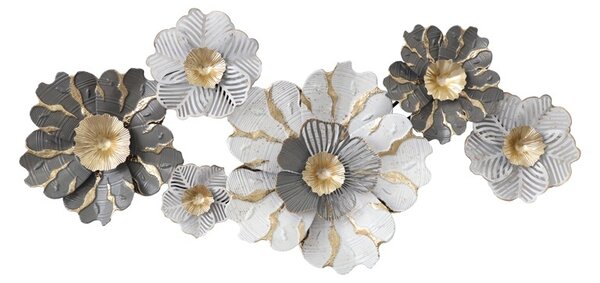 Μεταλλική Διακόσμηση Τοίχου Daisy Pako World χρυσόiu 131x64x9.5 cm