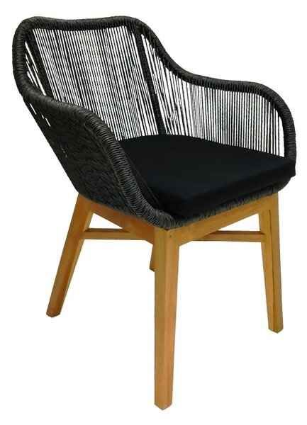 Πολυθρόνα Kalie Boho Pako World Φυσικό 60x61x80 cm