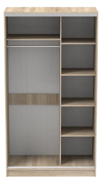 Ντουλάπα dormitor με Καθρέφτη Korredor Pako World Sonoma 120x60x220 cm