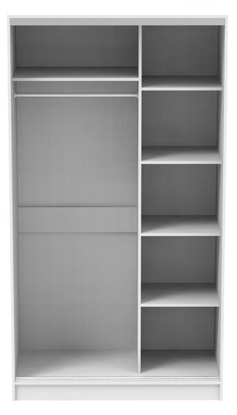 Ντουλάπα dormitor με Καθρέφτη Korredor Pako World Λευκό 120x60x220 cm