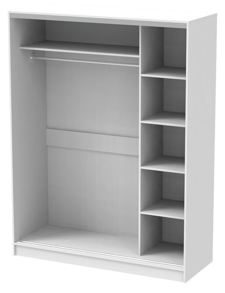 Ντουλάπα dormitor με Καθρέφτη Korredor Pako World Λευκό 160x60x220 cm